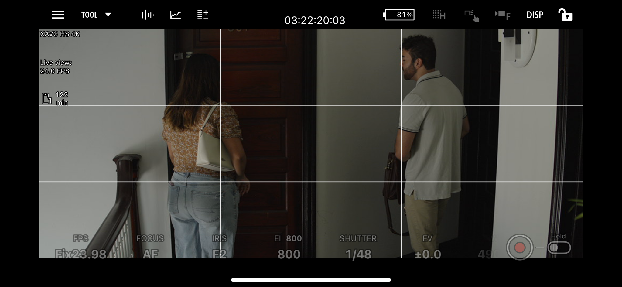 Behind-the-scenes photo from production