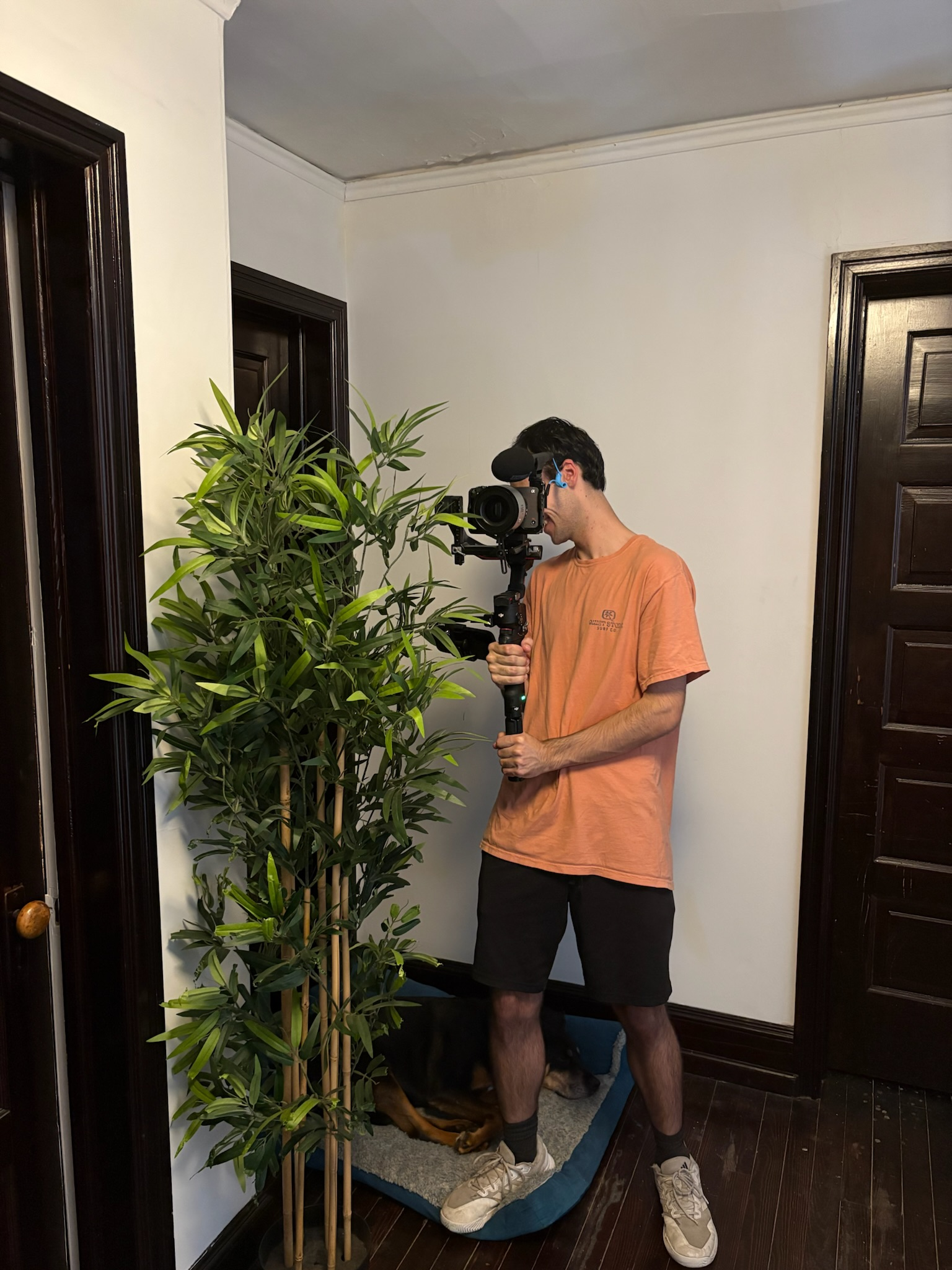 Behind-the-scenes photo from production